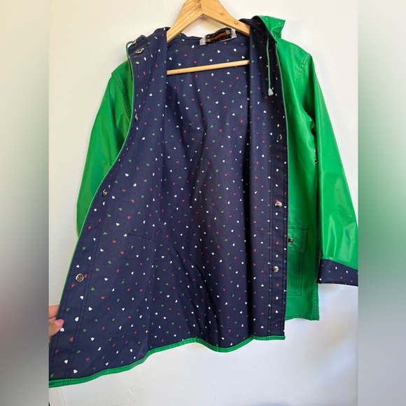 Vintage 70s/80s heart Raincoat size Medium - Picture 7 of 9